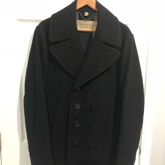 Slick Cashmere Wool Melton P Coat Pea Jacket 5161115 Urbene アーベン Mens Ladies Rakuten
